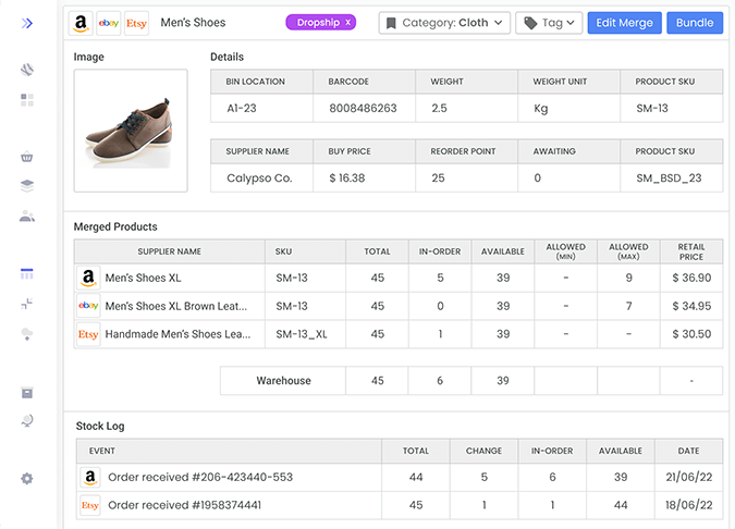 Inventory Management Dashboard